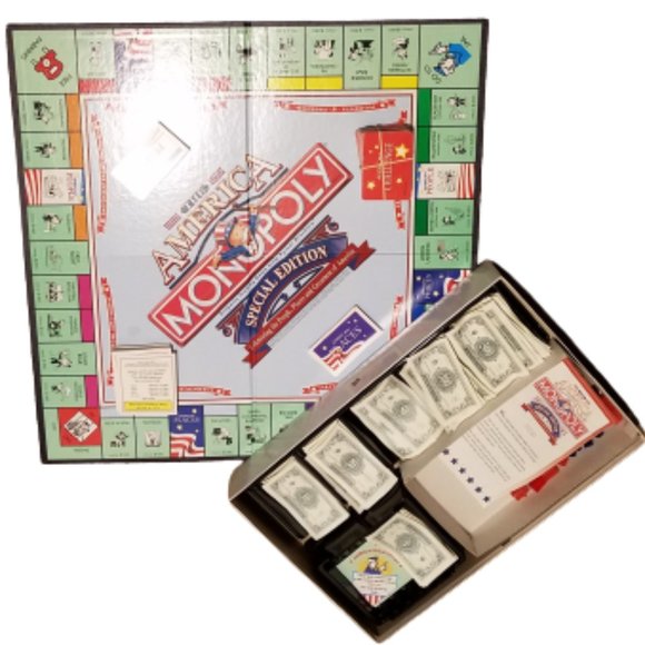 Parker Bros. Hasbro The America USA Monopoly Special Edition Complete - Picture 1 of 7